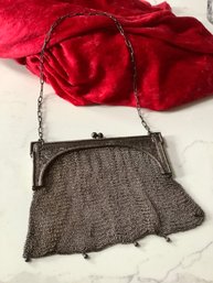 Sterling Silver Mesh Purse #2   228 Grams