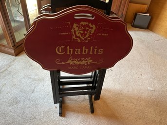 TV Trays With Wine Motif From  Pier One