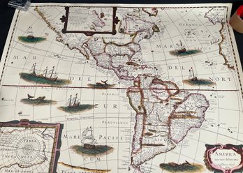 ' The America's' By Henry Hondius 1631  Map Of North America Printed In England
