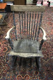 Antique Wooden Arm Chair Rocker