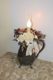 16'beautiful Light With Flowers In Vase