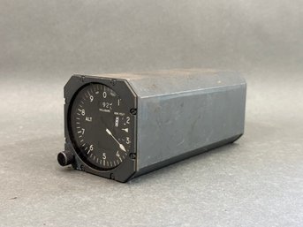 A Vintage Industrial Altimeter Pressure Gauge
