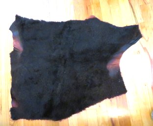 Real Fur Skin Small Area Rug Irregular