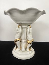 Porcelain Pedestal Serving Bowl
