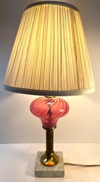 Gorgeous Pink Swirl Lamp