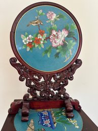 Chinese 2 Piece Rosewood Decoration