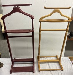 Two Wooden Valets