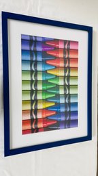 Cool Photo Print Of Crayons In Frame