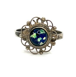 Vintage Sterling Silver Opal Style Ring, Size 6.5