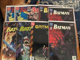 9 Batman Comicbooks.     Lot 20