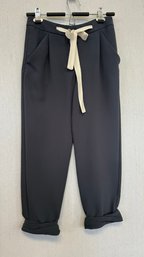 An Adorable Pair Of WILFRED Blue Crop Cuffed Pants Size 00