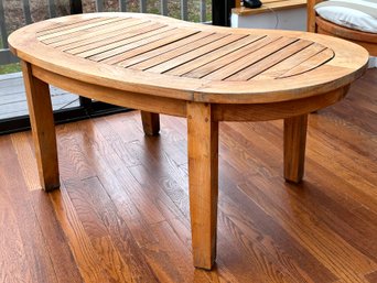 A Vintage Modern Teak Kidney Form Coffee Table  C. 1970's