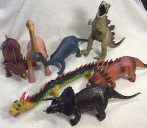 Lot Of 7 Vintage Imperial Dinosaurs