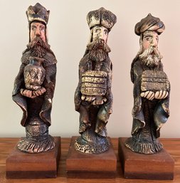 The Three Wiseman Handcrafted Folk Art