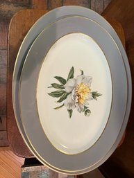 Pair Of Platters -Tru Tone  Golden Peony- Princess China