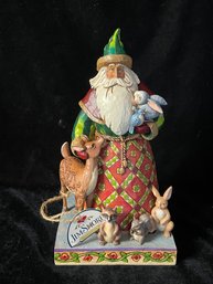 Jim Shore Woodland Christmas Santa W/Animals Heartwood Creek