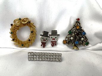 Collection Of Christmas Themed Jewelry