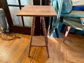 Antique Turned Leg Side Table