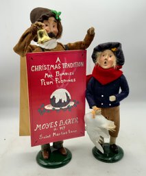 2 Vintage Byers Choice Carolers ~ 1994 ~