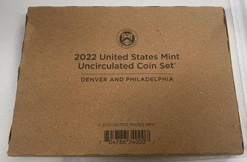 2022 United States Mint Uncirculated Coin Set Denver And Philadelphia