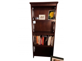 Solid Wood Bookcase With 4 Shelves