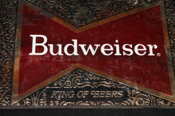 Vintage Budweiser Beer Bar Advertising Plaque Sign