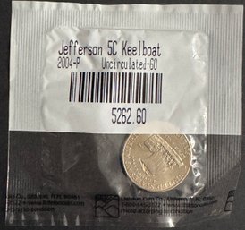 2004-P Uncirculated Keelboat Nickel In Littleton Package