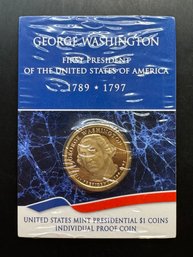 United States Mint Presidential $1  Coins Individual Proof Coin George Washington