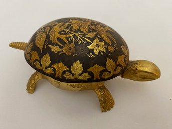 Engraved Brass Turtle Bell