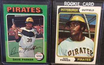 1974 & 1975 Topps Dave Parker Rookie Cards - M