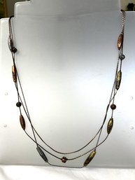 Pewter, Copper & Brass Necklace