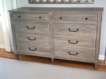 Fabulous Like New ETHAN ALLEN Double Dresser With Whitewashed Oak Finish - Made In USA - Fantastic Piece !