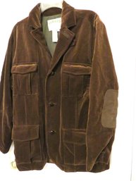 Vintage Orvis Corduroy Mens Jacket Suede Arm Patches