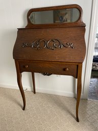 Antique Boudoir Secretary Drop Front Desk