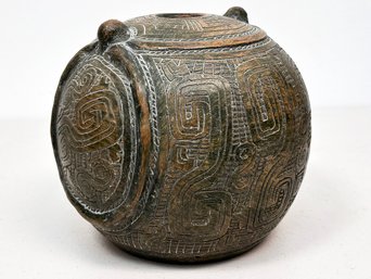 A Vintage Central American Ceramic Vase In Pre-Columbian Style