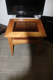 Wooden/glass Side Table