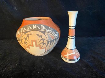 2 Piece Jemez Pottery Set