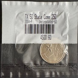 2004-P Uncirculated Texas 50 State Commemorative Quarter In Littleton Package