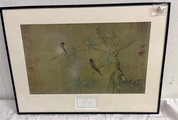 Oriental Print - Finches And Bamboo