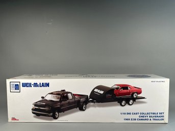 Weil McLain 2003 Contractors Collection Series 10 Chevy Silverado, Z/28 Camaro & Trailer