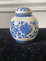 Chinese Blue Ceramic Ginger Jar