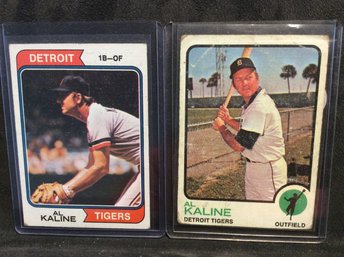 1973 & 1974 Topps Al Kaline Cards - M