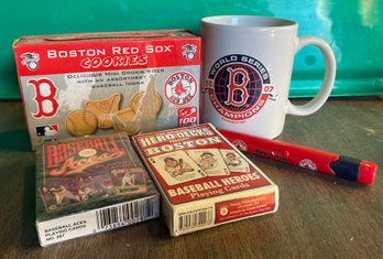 Boston Red Sox Playing Cards, Cookies, Mug And More