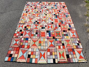 Funky Vintage Wool Rug