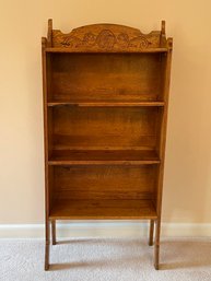 Late 1800s Antique Oak Folding Bookcase