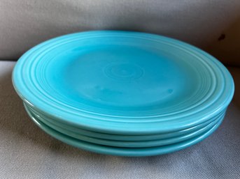 Fiesta Ware Ceramic Dinner Plates - 4