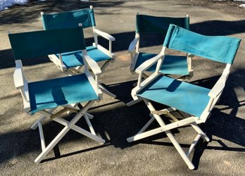 4 Vintage Directors Chairs