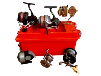 Collection Of Six Vintage Fishing Reels