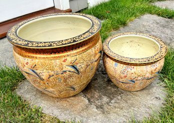 Intricately Painted Planters