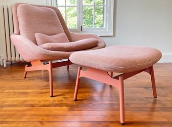 A Modern Lounge Chair And Ottoman By Blu Dot